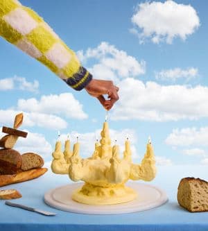 Butter Candelabra for Pintrest