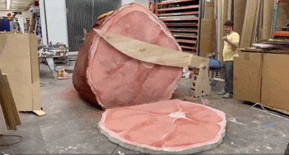 Large Scale Turkey Sculpture Art Piece 