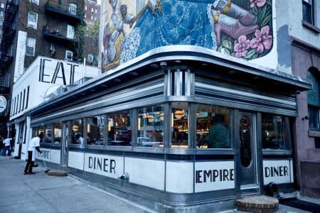 Hand Painted Store Front Design for Empire Diner