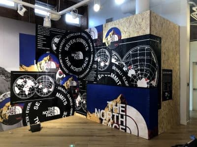 Vinyl Retail Display for The North Face