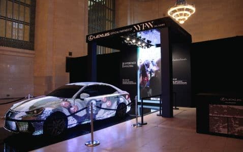 Vinyl Wrap for Lexus Event at Grand Central Station