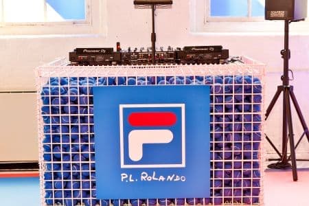 Custom Tennis Ball Filled DJ Booth for FILA