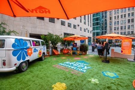 Outdoor Promotional Event Installation for A Very Brady Renovation on HGTV