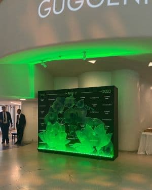 Wall with Lighting for YCC Party at the Guggenheim 