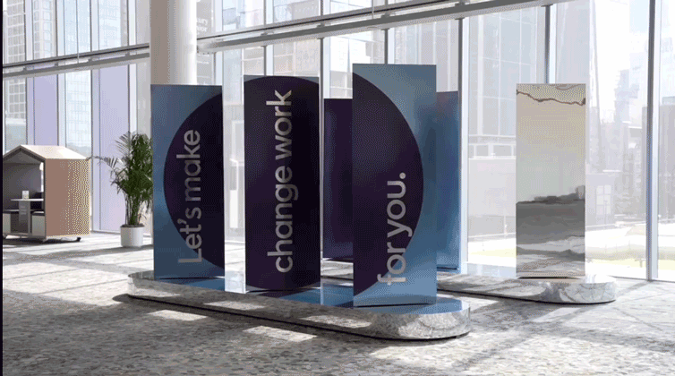 Kinetic displays for LinkedIn Talent Connect Conference